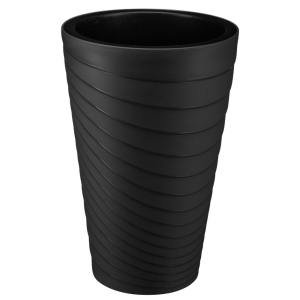 Doniczka okrągła TWISTA 35x59cm czarny